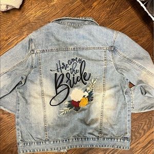 Here comes the bride jean jacket M